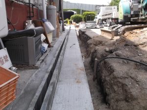基礎補強土間コンクリート工事　無事完了しました。