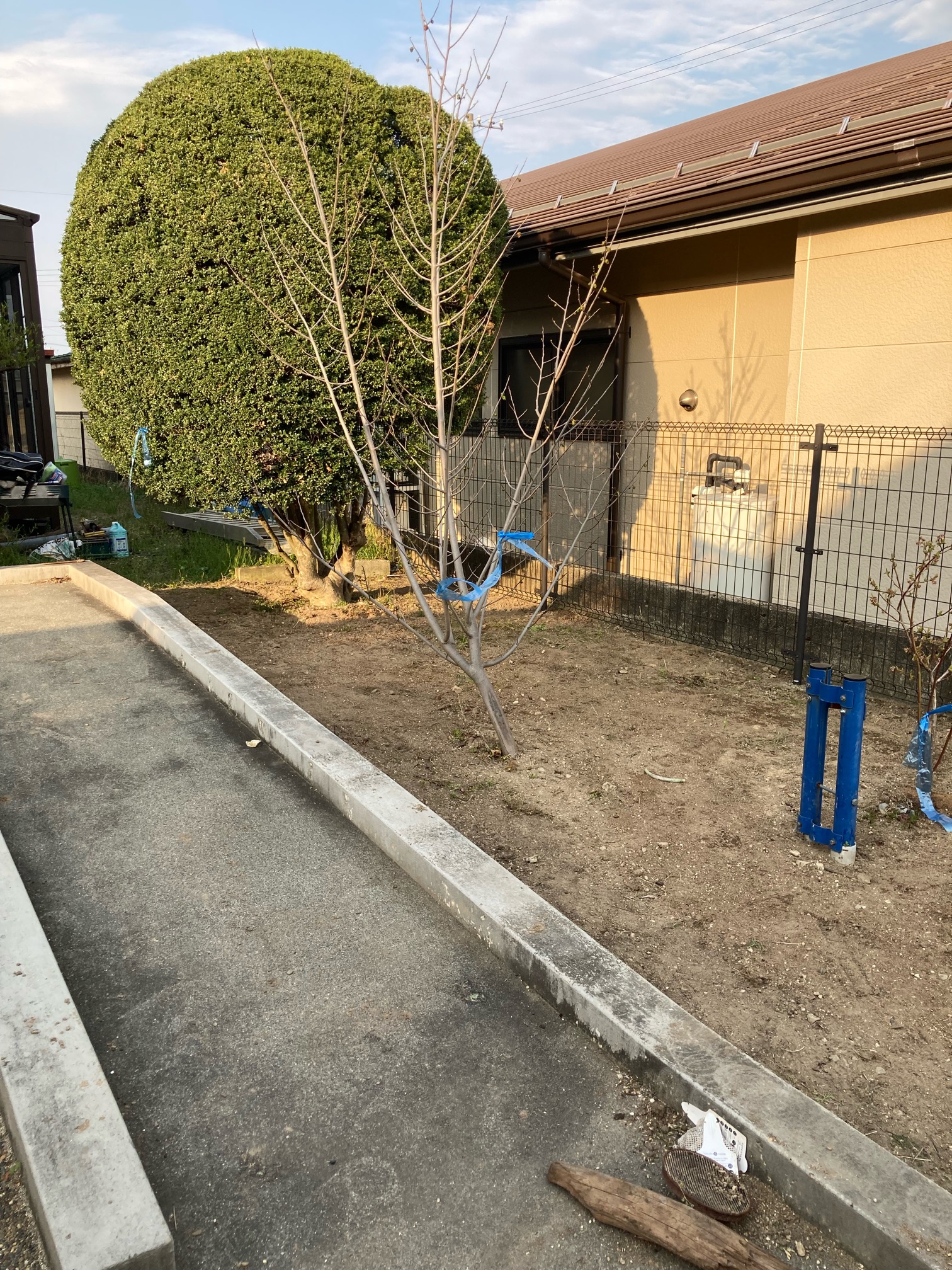 人工芝貼り工事